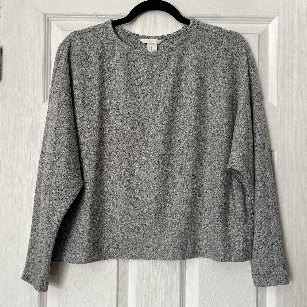 H&M Gray Heather Dolman Sleeve Sweater - Size S
